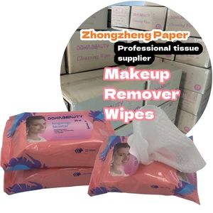 Daily Household Use Facial Cleaning Towelettes Makeup Remover Wipes Ladies Cleaning Wet Wipes - Quanzhou Zhongzheng Paper Co.,Ltd - China