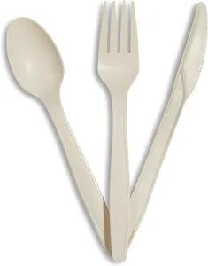 Biodegradable Disposable Cornstarch Knife Fork Spoon Disposable Tableware - Wenzhou Qiangsen Import and Export Co., Ltd. - China