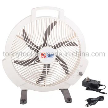 12” Box Fan Car Household Desk Portable 12V Fan Rechargeable Ni MH Car Fan with Adaptor - Hangzhou Tonny Electric & Tools Co., Ltd. - China