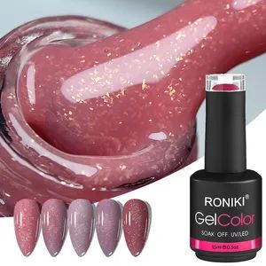 Heart Bottle Nail Gel Private Label Gel Nail Polish Weight 15ml MOQ 300 PCS Trademark RONIKI Origin Guangzhou HS Code - Guangzhou Startalk Nail Technology Co., Ltd. - China