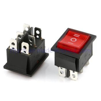 High Quality 3position T125 15A 20A 250V Rocker Switches Momentary Boat Rocker Switch with LED Lamp - FF TEK CO., LIMITED - China