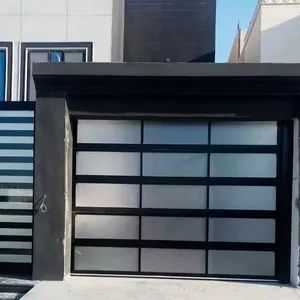 Garage Doors Tempered Glass Garage Doors Power 80W Color White Sealing Yes Origin China Glass Frosted Thickness 50mm Motor Shaft - Suzhou TRYBA Building Materials Technology Co., Ltd. - China