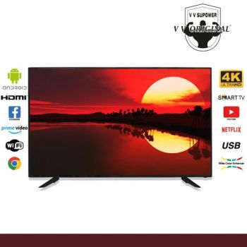 4K 55/65/75 Inch Television 4K Smart TV Factory Television LCD LED Best LED Smart Tvs - Guangzhou V V SOLAR CO. LTD. - China