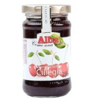 Italy sweet and fruity sour Alba Fruit Jam Cherry 250 gr With 36 months Shelf Life In Glass Jar Packaging - PT Inter Buana Mandiri - Indonesia