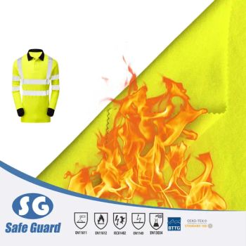 160-400GSM 100% Cotton Knitted Flame Retardant Fabric - HENAN SAFE-GUARD CO., LTD. - China