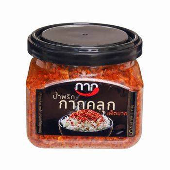 Best Seller 110g Pork Rind Chili Paste (in Jar) from Thailand. Extremely Spicy Meat Snack. Wholesales Product - Nos Consulting - Thailand