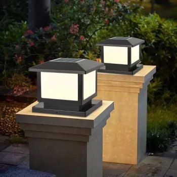 Garden Solar Outdoor Waterproof Courtyard Lights Wall Gate Square Solar Outside Light Pillar Lights - Zhejiang Efon Lighting Co., Ltd. - China