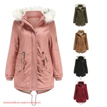 Women's Hooded Puffer Outerwear Winter Coat Quilted Jacket Full Zip Warm Winter Thickened Coat Warm Lady Coat Trench Coat Outdoor Jackets Fashion Down Jackets - Hangzhou Weimei Garments Co., Ltd. - China
