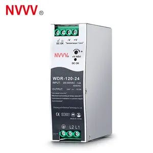 Nvvv WDR-120-24 DIN Rail Switching Power Supply 24V AC to DC Output for LED Strips SMPS - Zhejiang Junlin Electric Technology Co., Ltd. - China