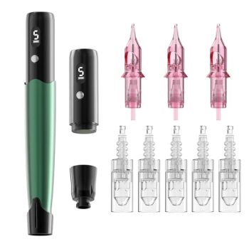 Wholesale Multi Function Wireless Cosmetic Tattoo Machine Kits Permanent Eyebrow Cordless Microneedling Machine Kits for Training Studio - Hangzhou Solong Technology Co., Ltd. - China