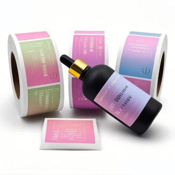 Custom Logo Printed Cosmetic Packaging Labels Roll Sticker Custom Waterproof Self Adhesive Gold Foil Label Sticker Roll - Dongguan Wanjia Paper Products Co., Ltd - China