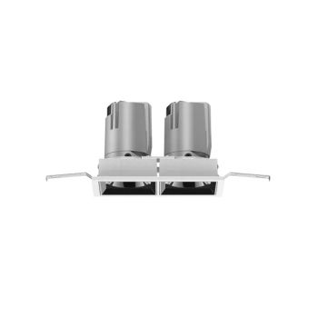 Aluminum Housing Two Moving Heads 10W Square LED Ceiling Recessed Downlight - Anboo (Shenzhen) Technology Co., Ltd - China