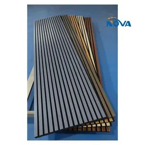 OEM Custom Modern Eco-Friendly Acoustic Wall Panel Decoration MDF Wood Veneer Soundproof Panels Custom Acoustical Wall Panels - LINYI NOVA DECORATION MATERIALS CO., LTD. - China