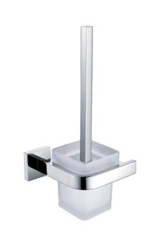 Bathroom Accessories Toilet Brush Holder Wall Mounted 304 Stainless Steel Bathroom Toilet Cleaning Brush and Holder Set - Heshan Bedier Pendant Co., Ltd. - China