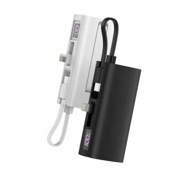 5000mAh Mini Powerbank Small Portable Charger 5000mAh Detachable with Foldable Holder - Guangzhou Aspor Electronics Co., Ltd. - China