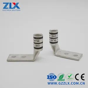 3/0 AWG Orange Printed 90 Angle Copper Cable Lug Code Compression Connectors Terminals - Guangzhou Zhonglaixin Technology Development Co., Ltd. - China