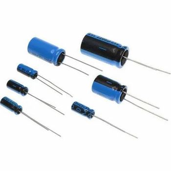 Electrical Capacitor Through Hole Number Of Pin 2 Pin Pin Material Aluminium Voltage Rating 12-25 V Power Source - Sunrise Electronics - India