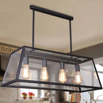 Loft Rectangle Pendant Lights with Glass Lampshade Vintage Pendant Lamp Fixtures (WH-VP-22) - Shenzhen Well House Lighting Co.,Ltd - China