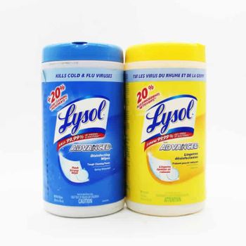 Lysol Dual Action Disinfecting Wipes, Citrus Scented, Multisurface, 75ct - Smart Agri GmbH - Germany