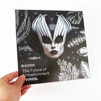 Custom 3D Varnish Metallic Silver Foil Raised UV Poster Paper 1Y Moisture Proof Soft Cover MOQ100 - Ningbo Kunpeng Printing Co., Ltd. - China