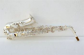 Alto Saxophone, Cupronickel Body Musical Instrument Pads Pisoni Color Silver Origin China Trademark OEM Strap With - Jin Ming Musical Instruments Co., Ltd. - China