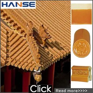 Asian Style Antique Chinese Clay Roof Tile Glazed Porcelain Ceramic Clay Roofing Tile - Foshan Hanse Industrial Co., Ltd. - China