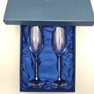 Crystal Diamond Wine Glass Champagne Glasses Gift Box Set Custom Logo Champagne Flutes - Quanzhou Changyi Crafts Gifts Limited - China