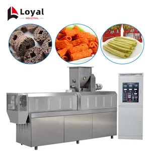 Corn Flour Snacks Twin Screw Extruder Cheese Puff Making Machines Double Screw Extruder Machine - Shandong Loyal Industrial Co., Ltd. - China