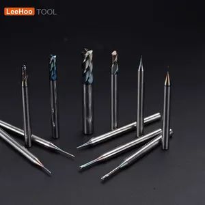 0 1mm 0 2mm 0 3mm 0 4mm 0 5mm 0 6mm 0 7mm 0 8mm 0 9mm HRC55 Micro Milling Cutter Tools Tungsten Carbide 2 Flutes Ball Nose End Mil - Changzhou Lihao Tools Co., Ltd. - China