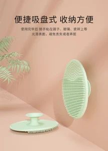 Custom Private Logo Sharon Baby Hair Clean Wheat Straw Handheld Silicon Massage Scalp Shampoo Brush - Dongguan Wisdom Peak Technology Co., Ltd - China