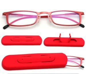 Anti-Blu-Ray Reading Glasses Ultra-Thin Paper Mobile Phone Holder Prescription Glasses Portable HD Eyeglass Lenses - IENJOY GROUP CO., LTD. - China