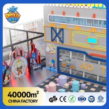 2025 New Design Kids Software Play Center Kids Indoor Playground Equipment with Rope Climbing Ladder Maze Slide Ninja Course - Guangdong Dileni Cultural Tourism Industry Development Co., Ltd. - China