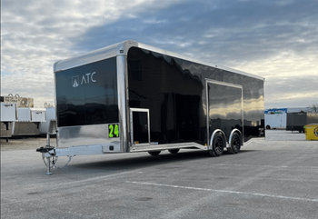 Enclosed Trailers / Enclosed ATC Car Trailer 2026 24ft. Aluminum ROM 400 w/Large Escape Door & Aluminum Wheels - senesie mfg llc - United States