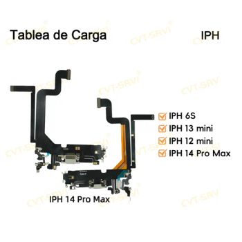 Mobile Phone Spare Parts Charging Port Connector Board for iPhone 14PRO Max 13mini 12PRO 12 11 X Mobile Phone Flex Cables Placa De Carga Replacement Parts - Guangzhou CVT-SRVI Technology Co., Ltd. - China
