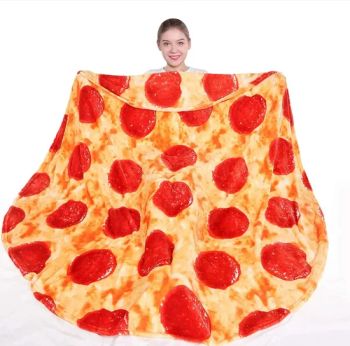 Realistic Food Blanket -Pizzas Blanket, Funny Gifts for Teenage Boys and Girls Double Sided Pizzas Blanket - Zhong Xing Da (Hangzhou) Import & Export Co., Ltd. - China