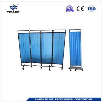Four Folding Privacy Screens Medical Use Bedside Screen for Hospital - Xiamen Ticare Imp. & Exp. Co., Ltd. - China