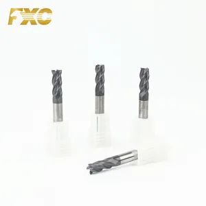 HRC50 4 Flutes Solid Carbide Square Router Bits for CNC Machine Cutting Tool - FUXINCHENG TOOLS CO., LTD. - China