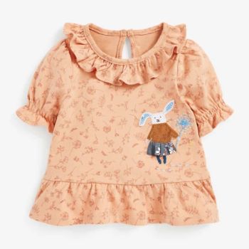 Baby Girls Flutter Sleeve Shirt Bulk Wholesale Kids Cotton Tank Tops Boutique Baby Girls Sleeveless Flutter Tees Shirts - Quanzhou Yilijia International Trade Co., Ltd. - China
