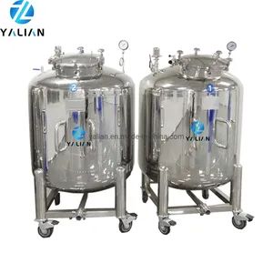 100L to 1500L Stainless Steel Storage Tank, Vacuum Storage Tank, Storage Vessel - GUANGZHOU YALIAN COSMETIC MACHINERY EQUIPMENT CO., LIMITED - China