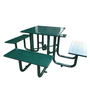 Durable Powder Coated Stools Stackable Metal Chairs Table for Outdoor Parks & Commercial Use - Guangzhou Panyu District Shawan Hongyi Metal Products Factory - China
