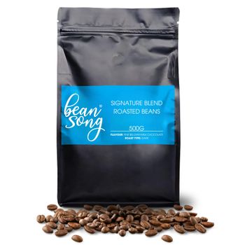 Bean Song Signature Blend Roasted coffee beans Blend Composition 80% Arabica & 20% Robusta Nutritional Certification Government Certified Nabl - BeanThere Beverages P Ltd - India