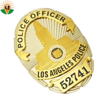 Hot Sale Custom Logo Officer Sheriff Security Police Medal 3D Gold Enamel Lapel Pin Badge Uniform Jacket Police Badge - Zhongshan Xiangda Metal Arts & Crafts Co., Ltd. - China
