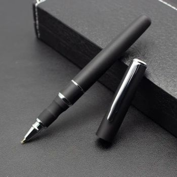 Elegant Black Rubber Coating Business Rollerball Pen with 0.5mm Gel Ink - Heleyou Cultural and Creative(Wuxi) Co., Ltd. - China