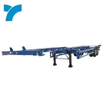China 3axles Flatbed Truck Vehicles 40FT 20FT Container Skeleton Chassis Skeleton Semi Trailers for Loading Car - Shandong Yuncheng Xinya Trailer Manufacturing Co., Ltd. - China