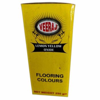 Powder Veeraj Lemon Yellow Oxide Flooring Colour Type Oxide Form Powder Color Lemon Yellow Packaging Type Box Packaging Size - Veeraj Oxides & Paints - India