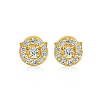 925 Silver Earrings Jewelry Gold Stud Earrings Fashion Earrings Wholesale Jewelry Waterproof Anti Tarnish Earring - Guangzhou Panyu Longlong Jewelry Factory - China