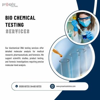 Biochemical Testing Service Analysis Type Molecular Analysis Intended Use Medical Research, Pharmaceuticals, And Forensic - Proaxis Scitech Private Limited - India
