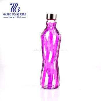 1 Liter Glass Bottle with Screw Top Glass Drinking Bottles for Beverage Juice (GB46201000LX-JP1) - Guangzhou Garbo International Trading Co., Ltd. - China