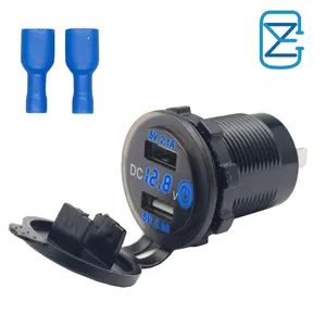 Qcpd Voltage Display Car Motorcycle Boat 12-24 Mobile Phone Modified Car Charger with Switch - Shenzhen Cozy Electronics Co.,Ltd. - China