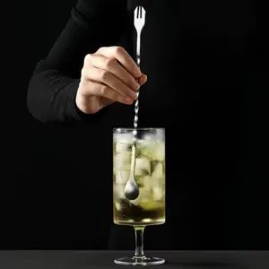 Durable Bar Club Coffee Milk Tea Long Stainless Steel Cocktail Mixing Spoon - Hangzhou Gold King Materials Co., Ltd. - China
